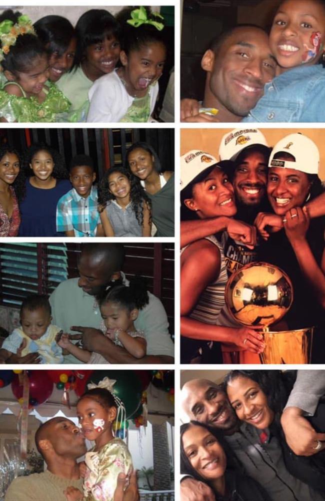 Kobe Bryan’s sister Sharia Washington posted a photo tribute to her famous brother on social media. Picture: Supplied