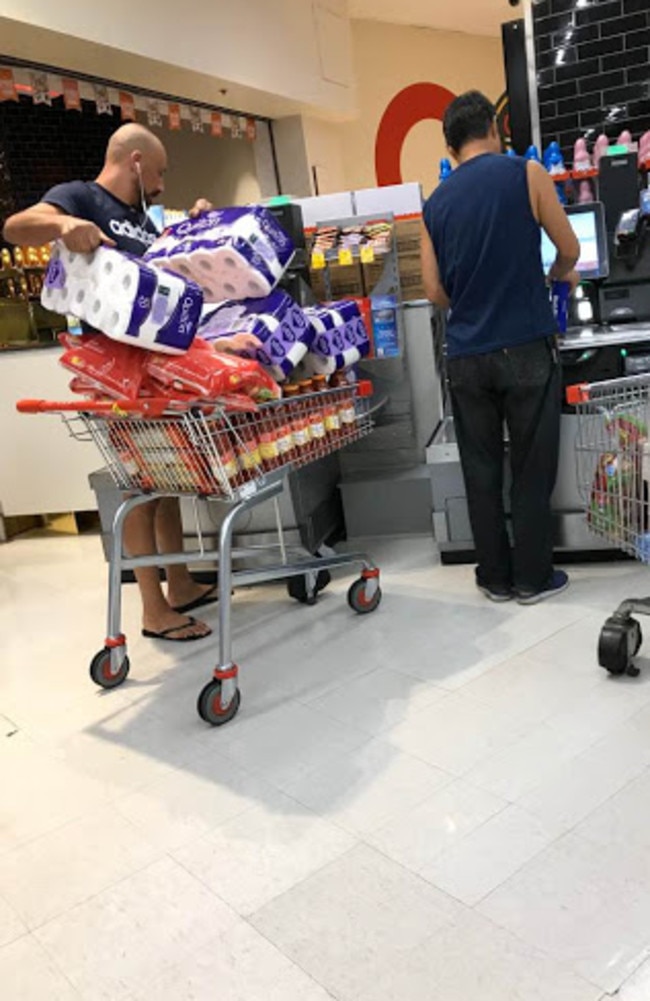 A shopper Broadway Coles in Sydney. Picture: News.com.au