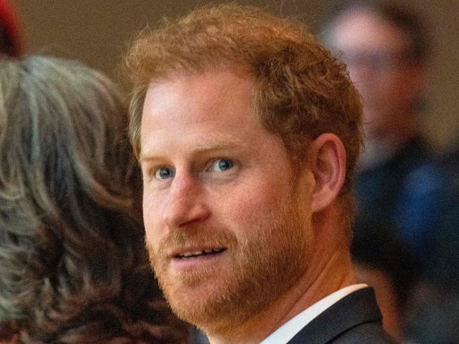 Britain's Prince Harry, Duke of Sussex, participate in the featured session "women in media" at the Austin Convention Center during the 2024 SXSW Conference and Festival on March 8, 2024, in Austin, Texas. (Photo by SUZANNE CORDEIRO / AFP)