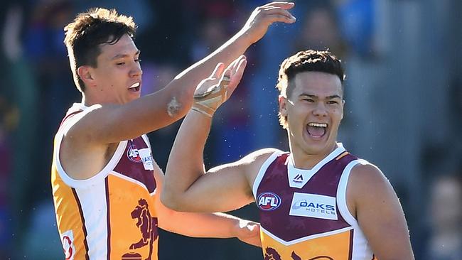 Cameron Rayner was outstanding in Brisbane’s big win. Picture: Getty Images