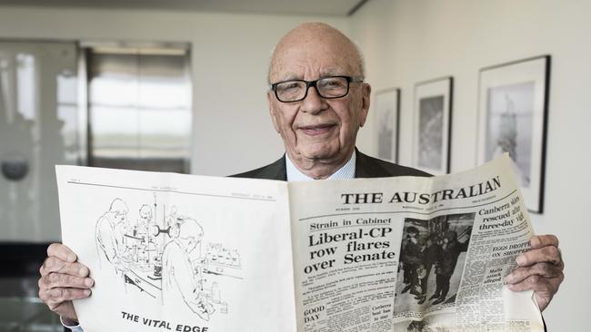 Rupert Murdoch in Los Angeles in 2014. Picture: Rainer Hosch