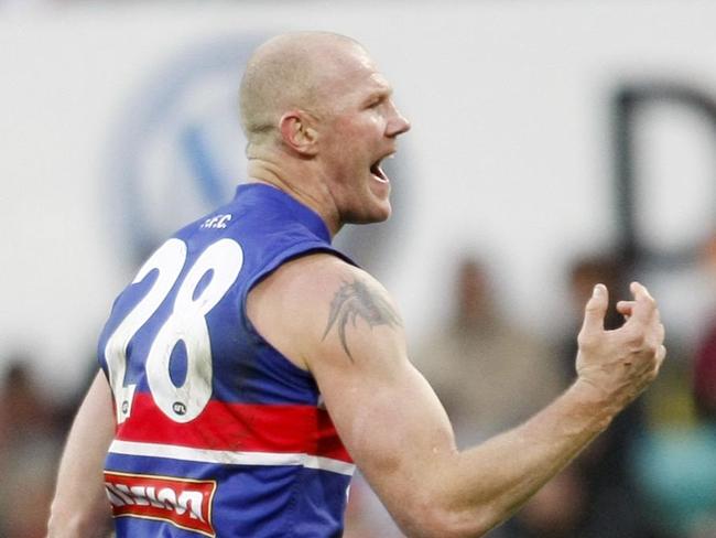 AFL. Sydney Swans v Western Bulldogs at SCG. Round 18. Bulldogs Barry Hall shouts in frustration.