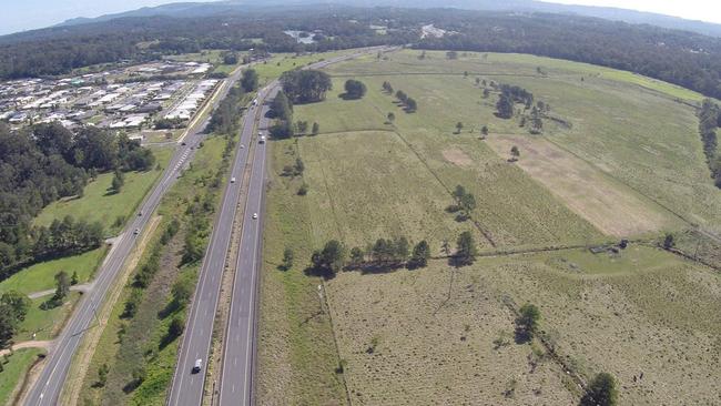 Aerial view of the site where the Forest Glen sand mine was proposed.