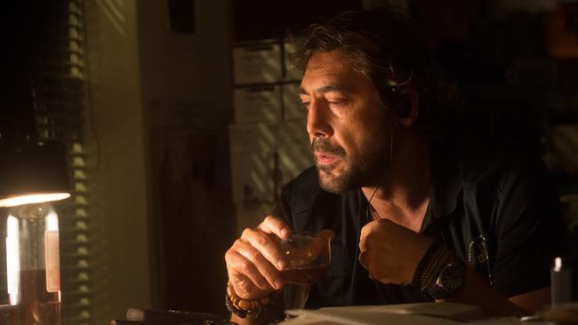 Javier Bardem in a scene from film The Gunman.