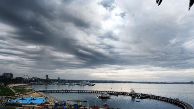 The calm before the storm at eastern beach Picture: Mark Wilson