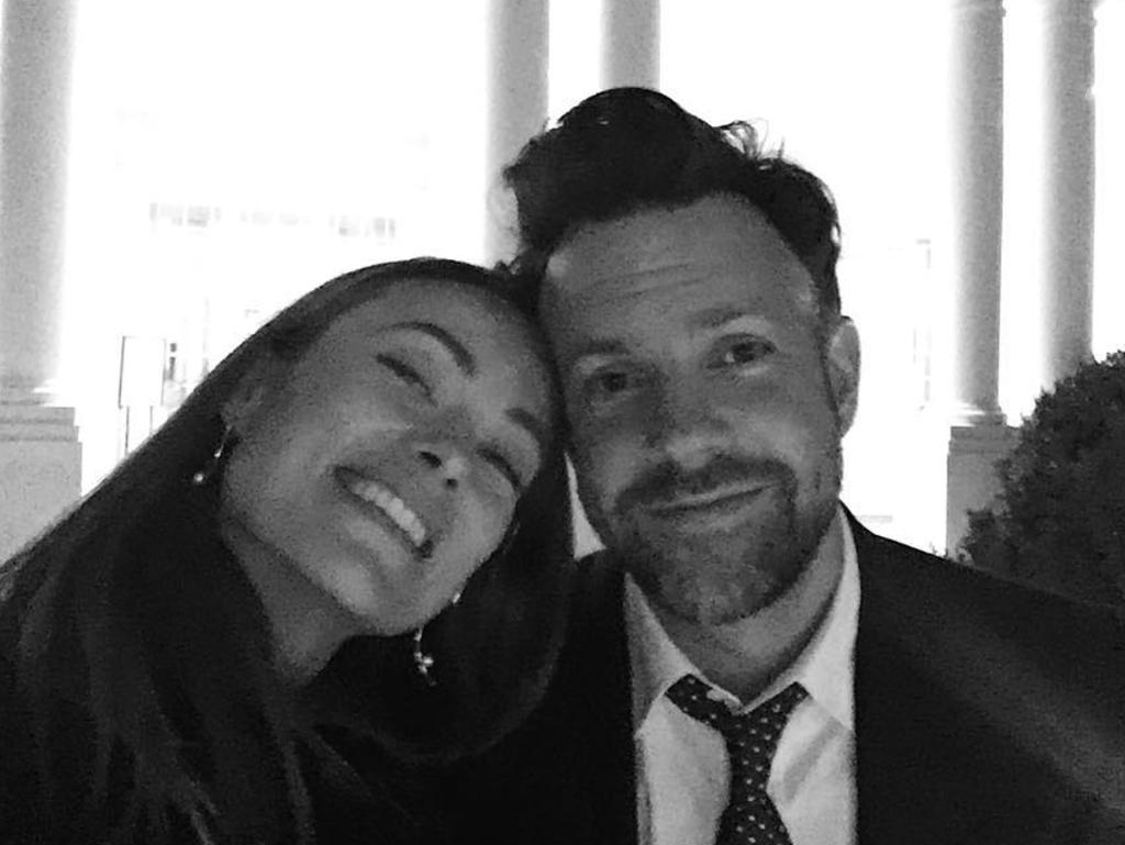 Olivia Wilde and Jason Sudeikis attend Michelle and Barack Obama's last party at the White House in 2017. Source: Instagram