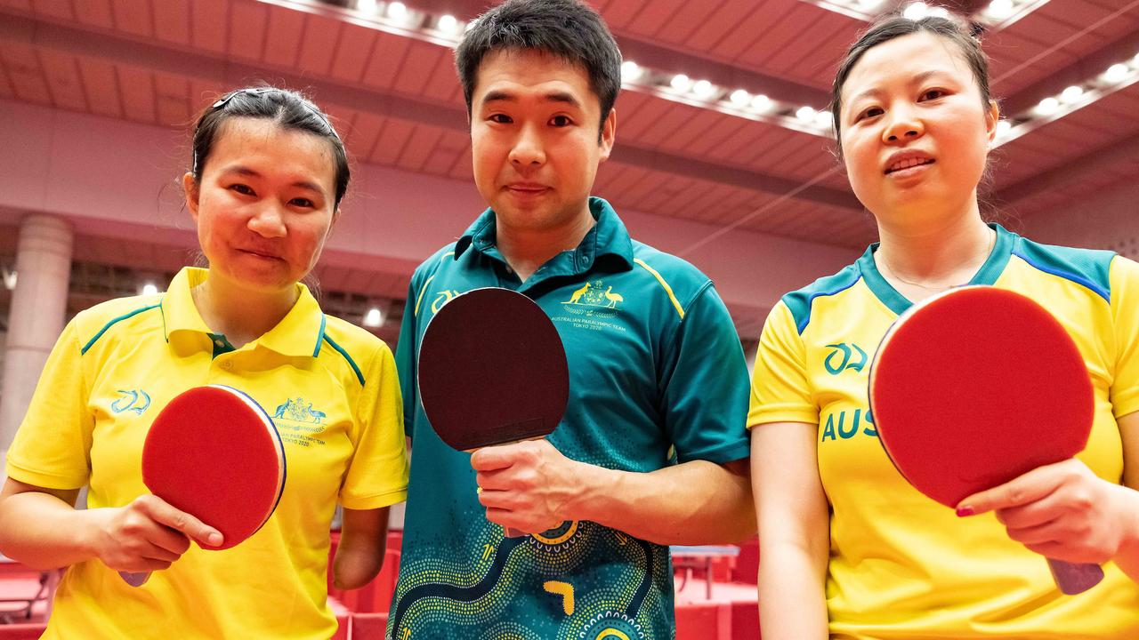 Yang Qian and Lei Lina (right), along with Ma Lin, add some real strength to the Aussie team.