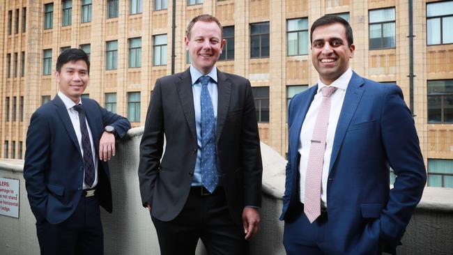 Global X chief executive Evan Metcalf (centre) says the approval is likely to increase demand for bitcoin products within Australia. Picture: John Feder.