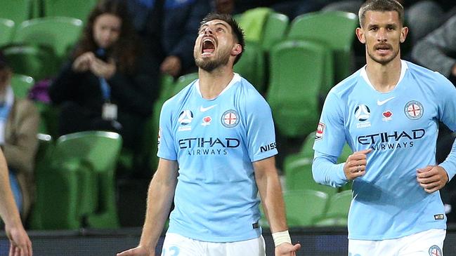 Bruno Fornaroli will miss a third straight game for City. Picture: AAP