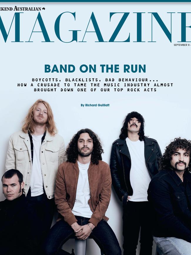 Sticky Fingers on the cover of The Weekend Australian Magazine in 2018. Picture: Steve Baccon