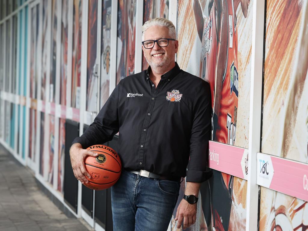Taipans president Troy Stone at the team's offices in Cairns. Picture: Brendan Radke