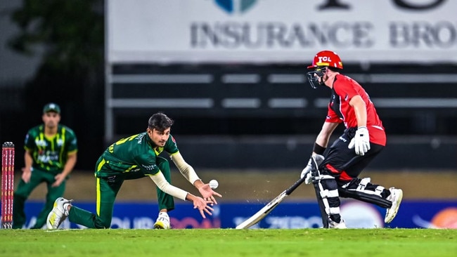 Pakistan A bowled out the Melbourne Renegades for 85. Picture: NT Cricket