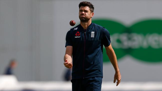 England’s James Anderson has lost his battle to regain fitness and will not take part in the remaining two Tests of this Ashes series. Picture: AFP