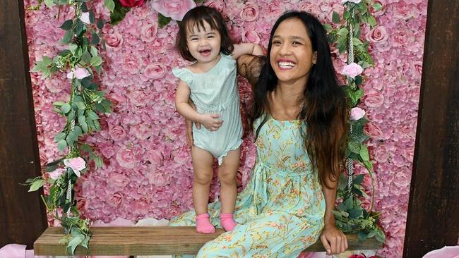 Amber Lelliott is thankful two-year-old daughter Amira did not take a bite of the burger. Picture: Supplied.