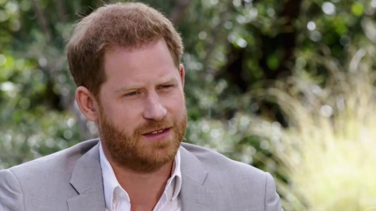 Prince Harry has written of feeling ‘a huge hole’ after his mother died. Picture: Screengrab