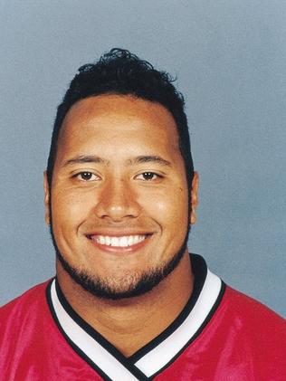 The Rock’s Calgary Stampeders head shot. Even he questioned it (see his tweet below). Photo: Twitter
