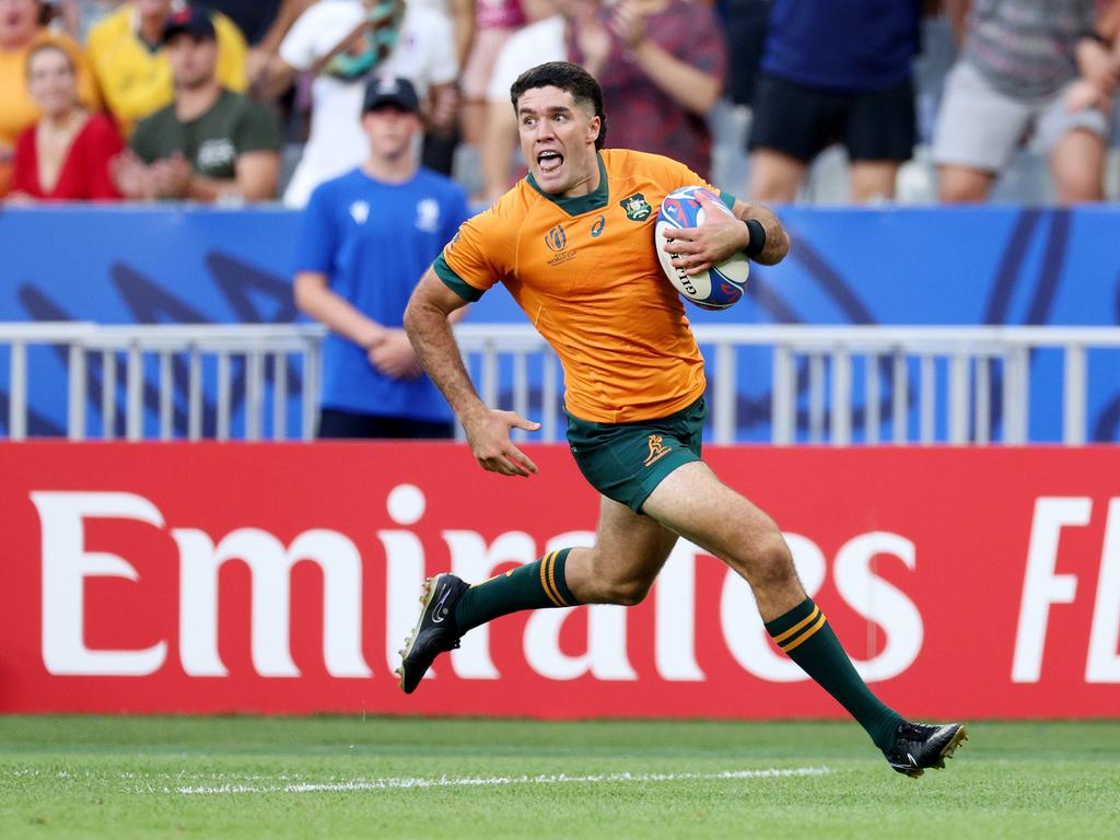 Ben Donaldson finished second in the Wallabies’ Bronco test as they returned for 2025. Picture: Getty Images