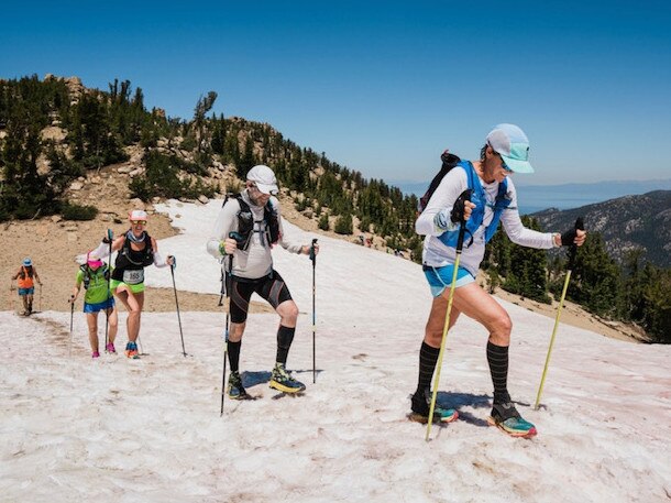 Julie Sager (right) during the 2023 Tahoe 200. Picture: Supplied