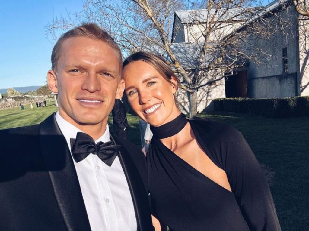 Cody Simpson and Emma McKeon as seen in social media posts.