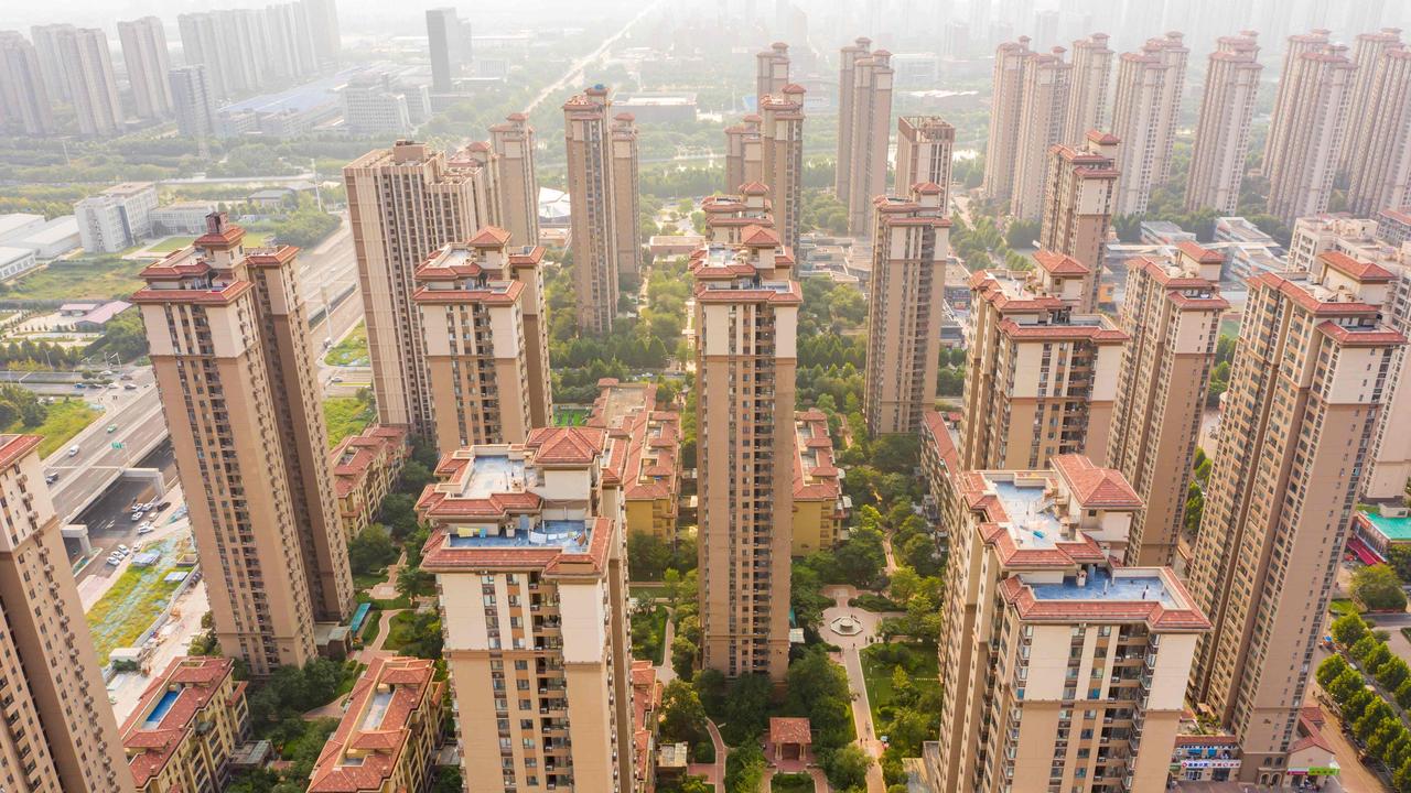 China’s property sector is in crisis, which has left its economy reeling. Picture: AFP