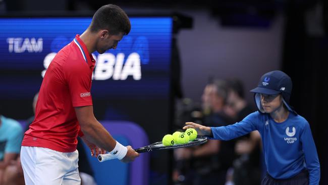 The changing of balls has been a hot topic among players. (Photo by Paul Kane/Getty Images)