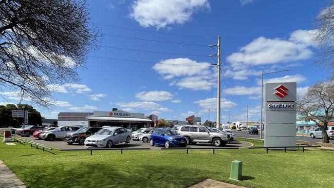 Lindsay Mumford Suzuki where the stabbing in Dubbo on Saturday, September 9 took place.