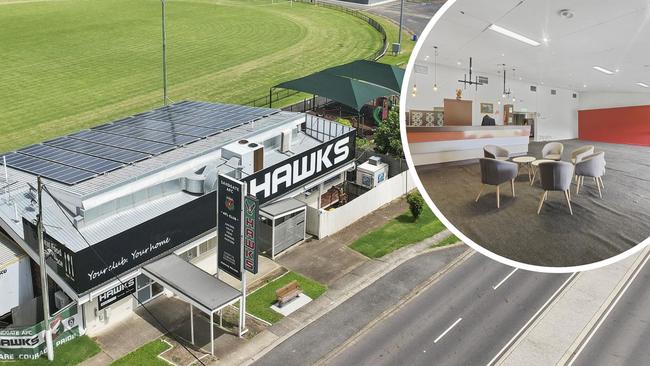 A north Brisbane AFL club has made a left field move after putting out advertising for a medical facility to be housed within their club. Picture: Raine &amp; Horne Commercial.