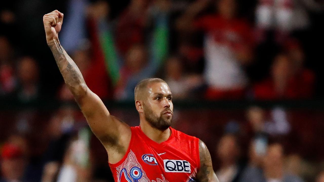 Lance Franklin was enormous in Sydney’s comeback win.