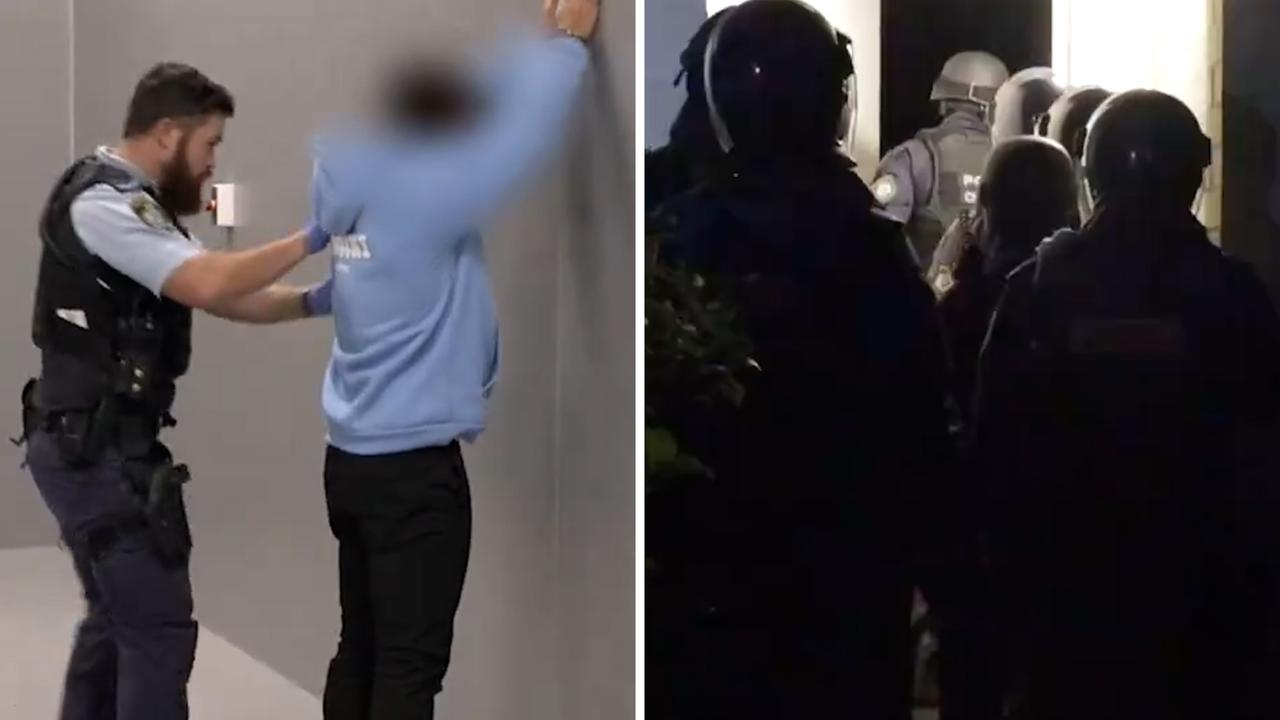 Dramatic pre-dawn raid footage revealed as FA suspends stars over A-League corruption scandal