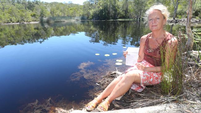 Maxine was fined $500 for swimming nude at Tyagarah Lakes. She thinks the police are going too far with zero tolerance nudity laws. Picture Mike Batterham