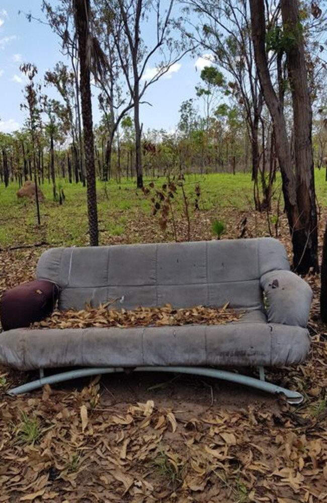 Pictures show rubbish piling up around Palmerston. Picture: Anonymous.