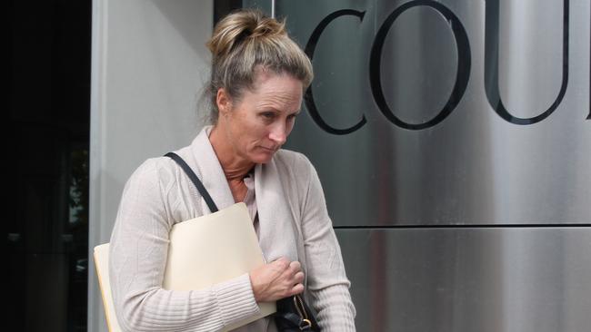 Alana Julie Morris leaves the Southport Magistrates Court after being sentenced for being in charge of a vehicle while under the influence. Picture: Meagan Weymes