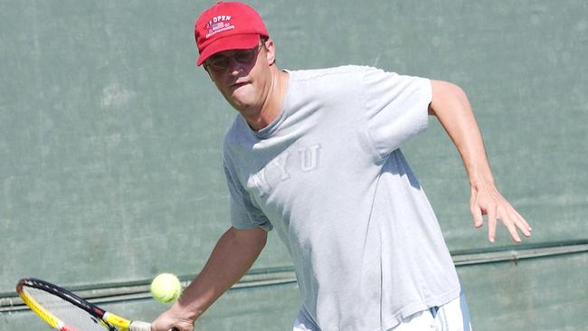 Matthew Perry was a talented tennis player in his youth. (Photo by Robert Mora/Getty Images)