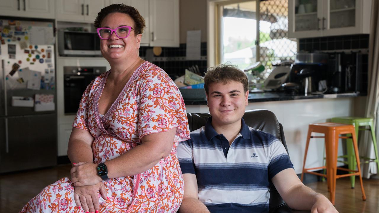 Year 12 graduate Fred Turner will study nursing next year following his desire to share his story of living with Type 1 diabetes and help other regional Australians get continued support for the condition. Picture with Emma Turner (mother). Picture: Christine Schindler