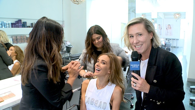 Hair and makeup styles for the Brownlow