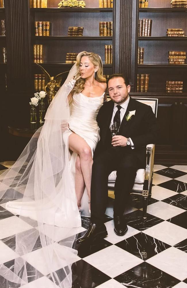 Massagli and Hale married on January 4 – 22 years after meeting on the set of School of Rock. Picture: julianribinikweddings.com