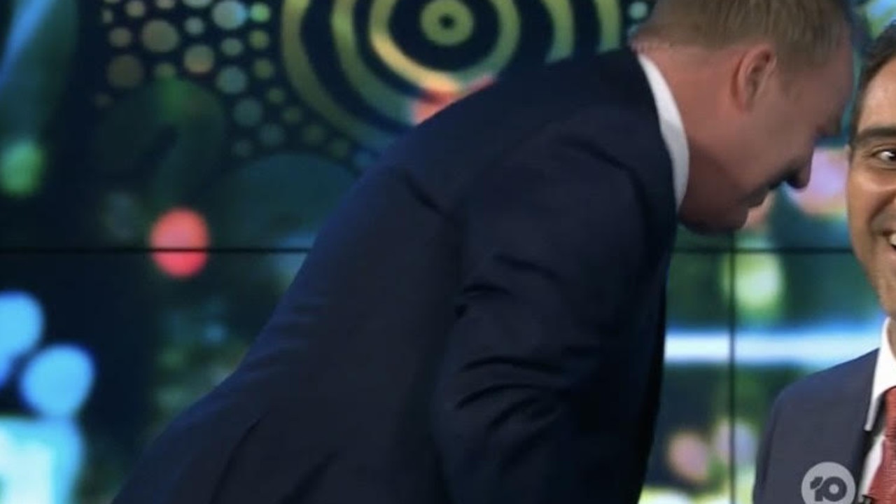 Peter Helliar walked off the set. Picture: Channel 10