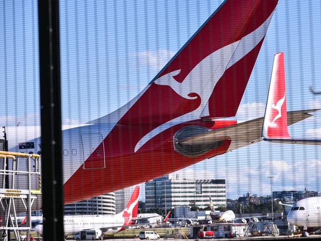 SYDNEY, AUSTRALIA - NCA NewsWire Photos August, 20, 2020Photo of grounded Qantas planes, at the Sydney Airport.Picture: NCA NewsWire/Flavio Brancaleone