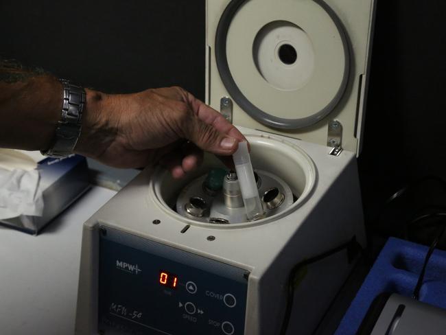 Inside an alcohol and drug bus.