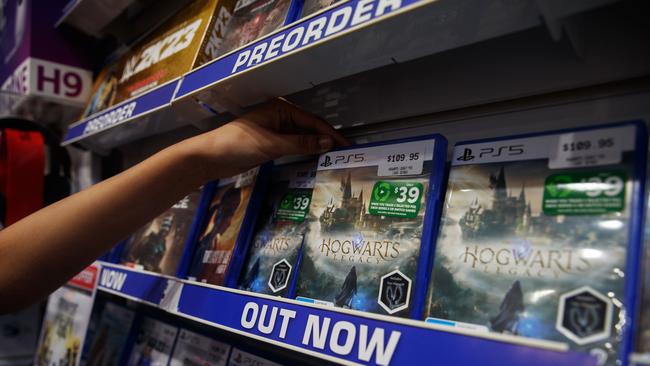 Hogwarts Legacy, a video game adaptation of the wizarding world created by JK Rowling, is on track to be the biggest-selling premium release of 2023. Picture: Nikki Short
