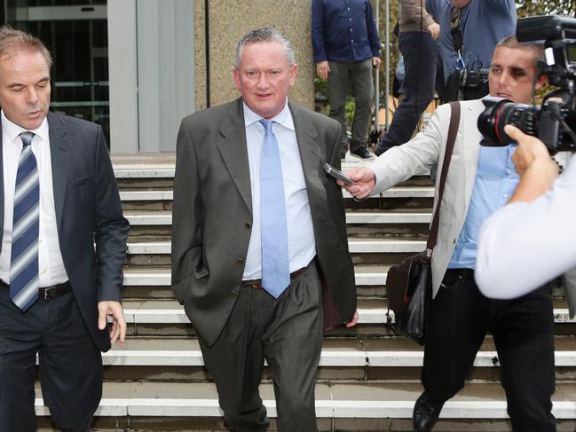 Stephen Dank walking through queens square Court today. After appearing in the Supreme Court after being awarded no damages following a deformation case against news Corp