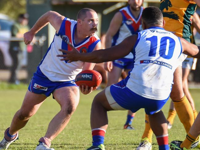 Brad Sanderson West Preston-Lakeside Northern Football League. Picture: Nathan McNeil.