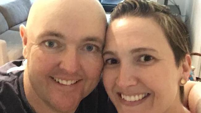 Jarrod Lyle and his wife Briony.