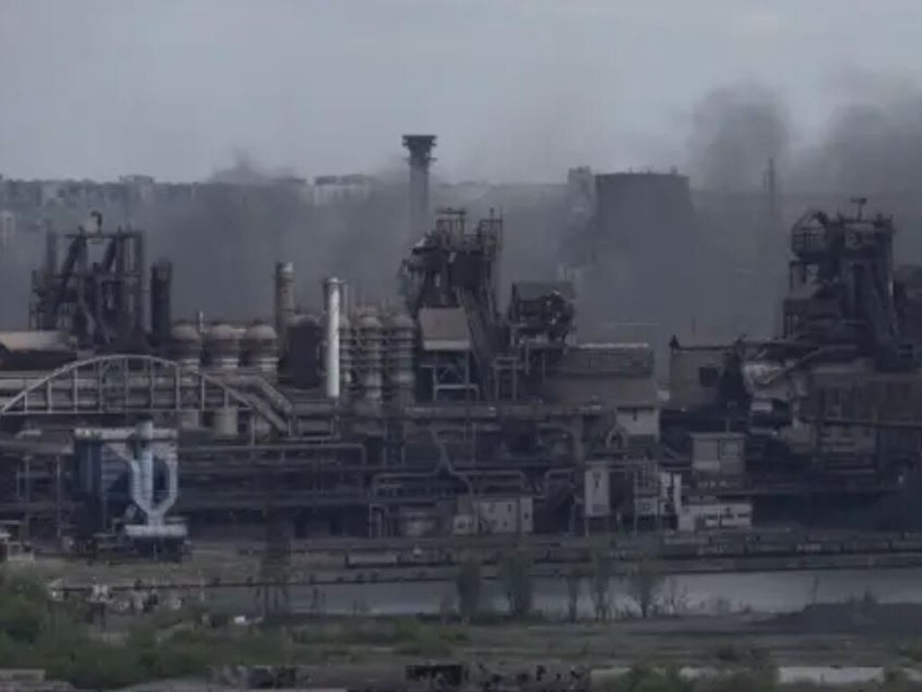 Azovstal steel plant in the city of Mariupol after the Russian invasion of Ukraine. Picture: Supplied