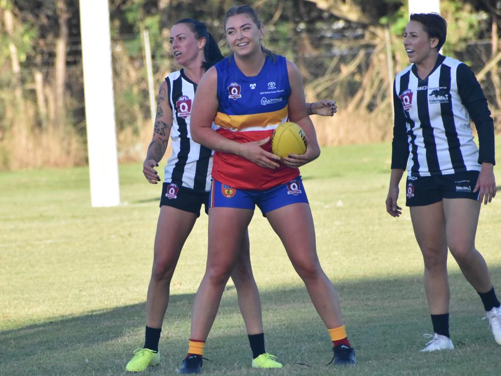 AFL Capricornia senior women, Round 1, Rockhampton Panthers versus Gladstone Suns, at Rockhampton Cricket Grounds on April 13, 2024.