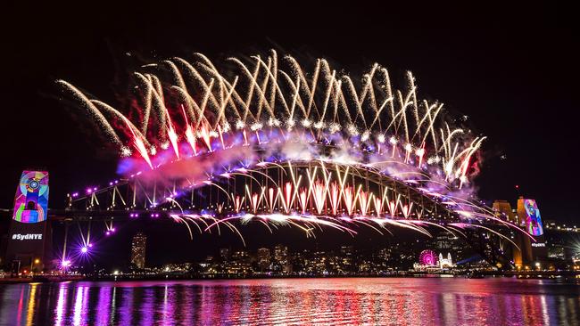 The skyline dazzled for 12 minutes. Picture: Brook Mitchell/Getty Images