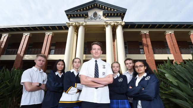 Box Hill High students want a name change for their houses. Picture: Tony Gough