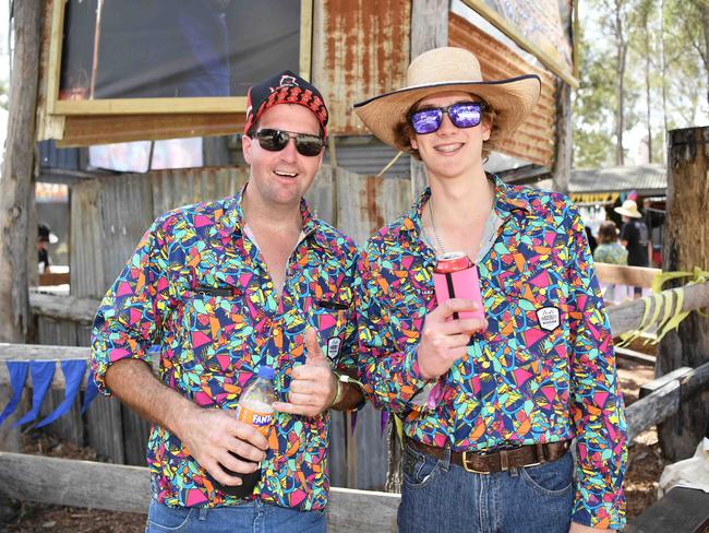 Corby Mann and Hudson Herwick at Gympie Music Muster. Picture: Patrick Woods.