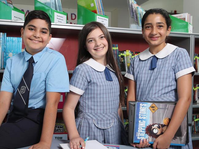 Kids from St Bishoy College in Mt Druitt have put themselves in the top 50 most improved schools in NAPLAN tests in 2021. Picture: David Swift