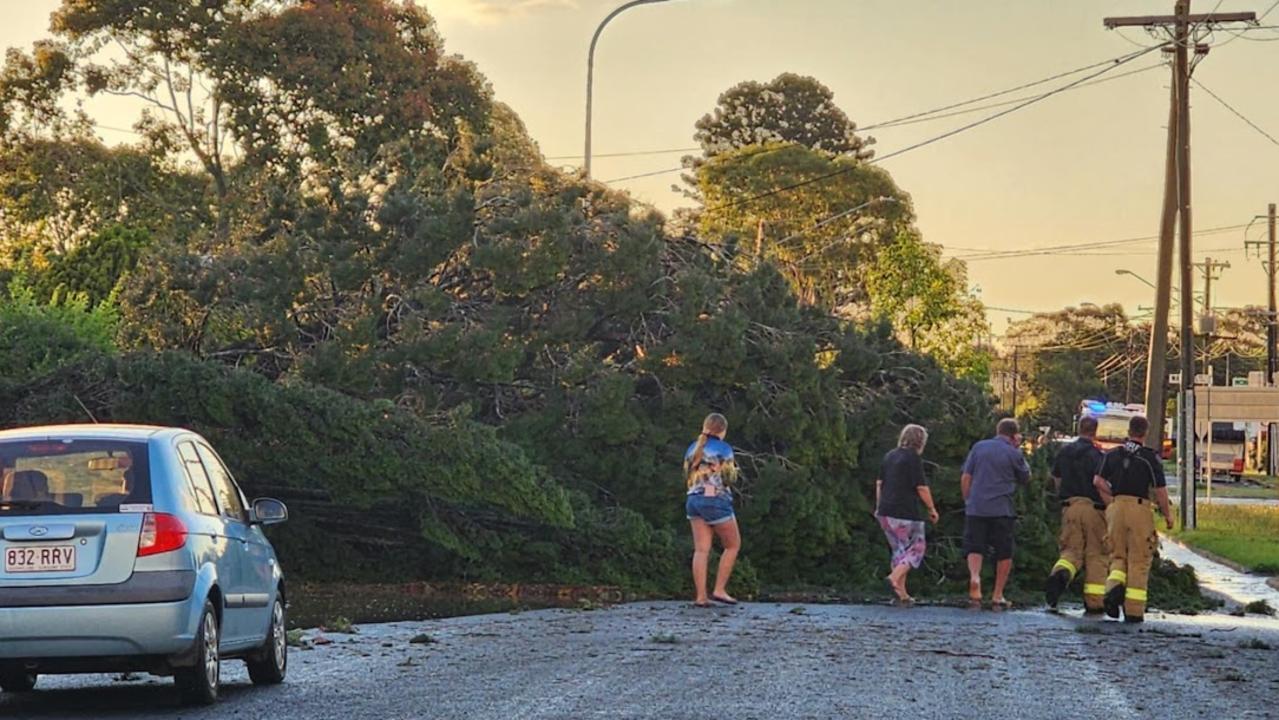 Wild weather lashes Kingaroy on the afternoon of January 13, 2025. Picture: Kim Anderson